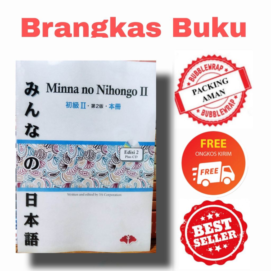 Terlaris Buku Minna no nihongo 2 full Jepang