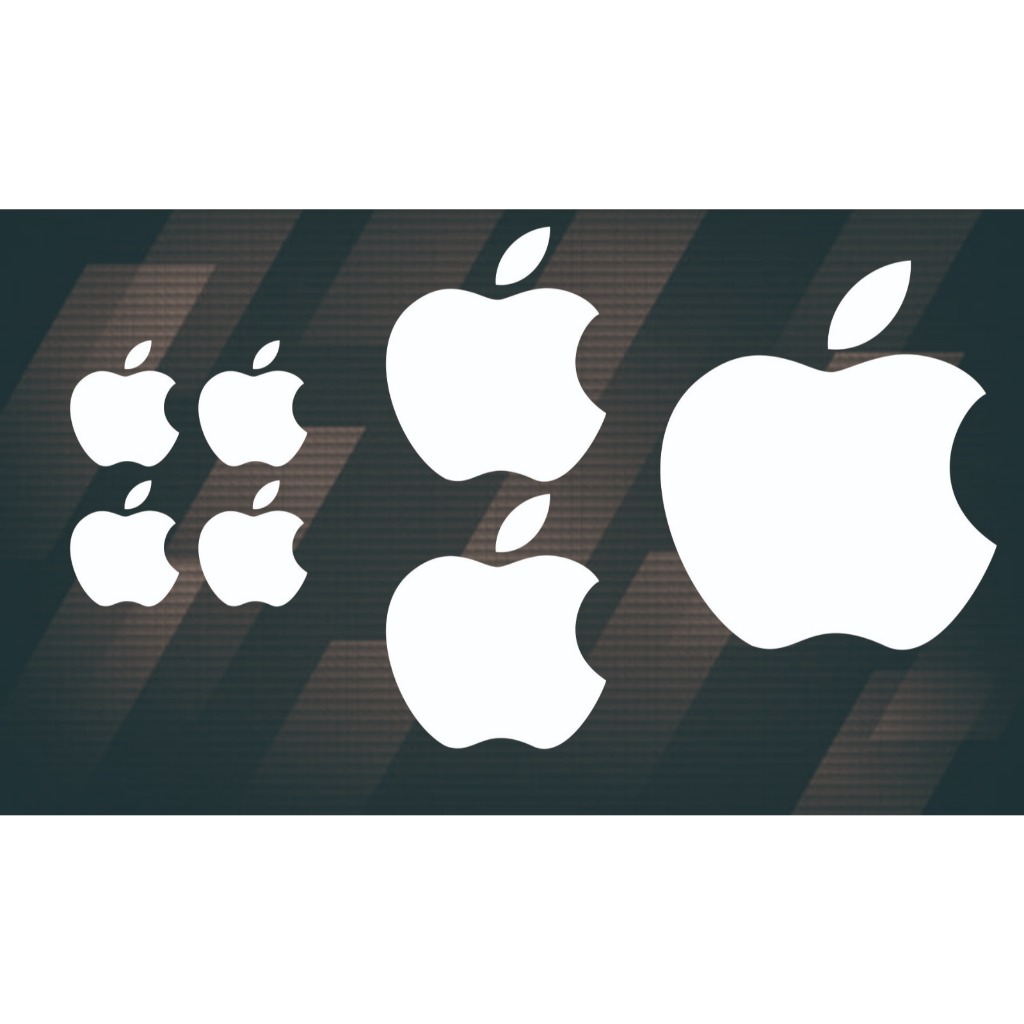 Sticker Cutting logo apple variasi helm bpdy motor hp leptop Tumbler viral