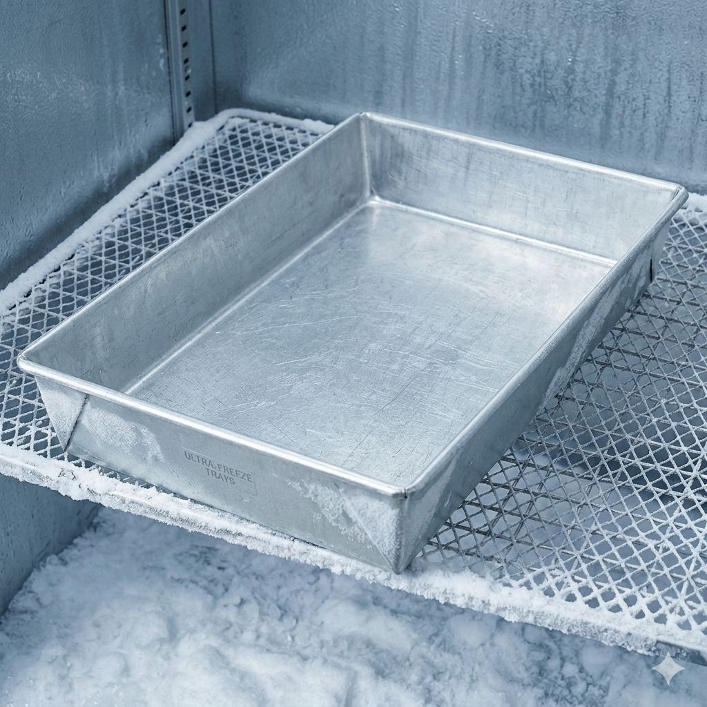 Nampan freezer/Loyang freezer/Wadah freezer wadah pembeku Nampan Serbaguna mudah Dingin