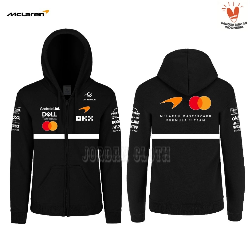 Hoodie Zipper Sweater Jaket Team McLaren 2026 Formula One F1