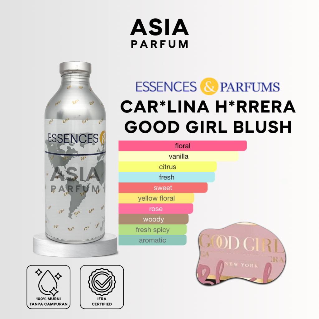 ESSENCES & PARFUMS GRAZIA B 87.166 - BIBIT PARFUM CH GOOD GIRL GRADE A - SEGEL & REPACK 100G