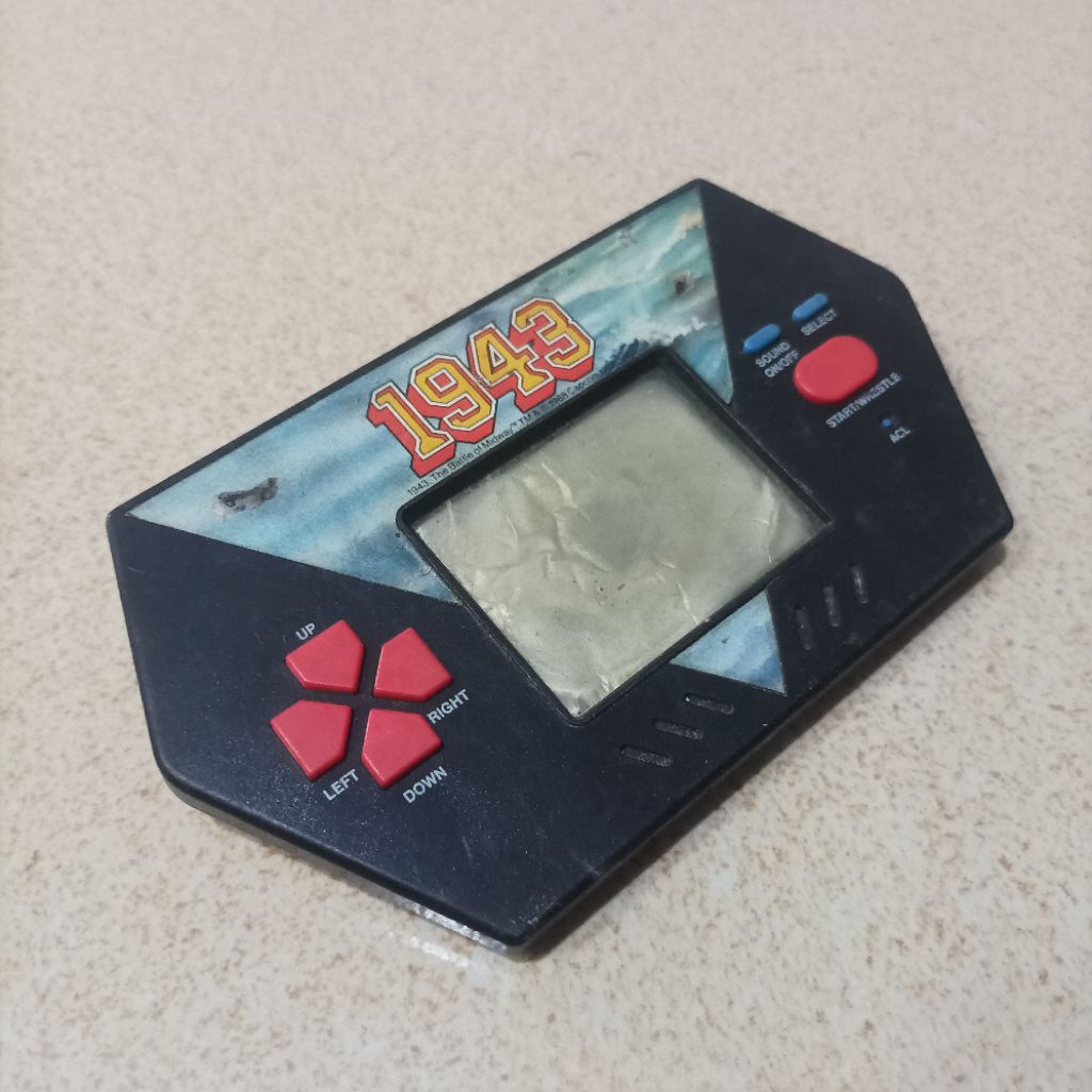 Vintage Original Capcom Game Watch 1943 Gimbot