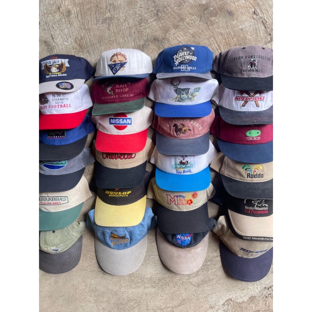 Topi Twotone Vintage Topi Dua warna (new stock)