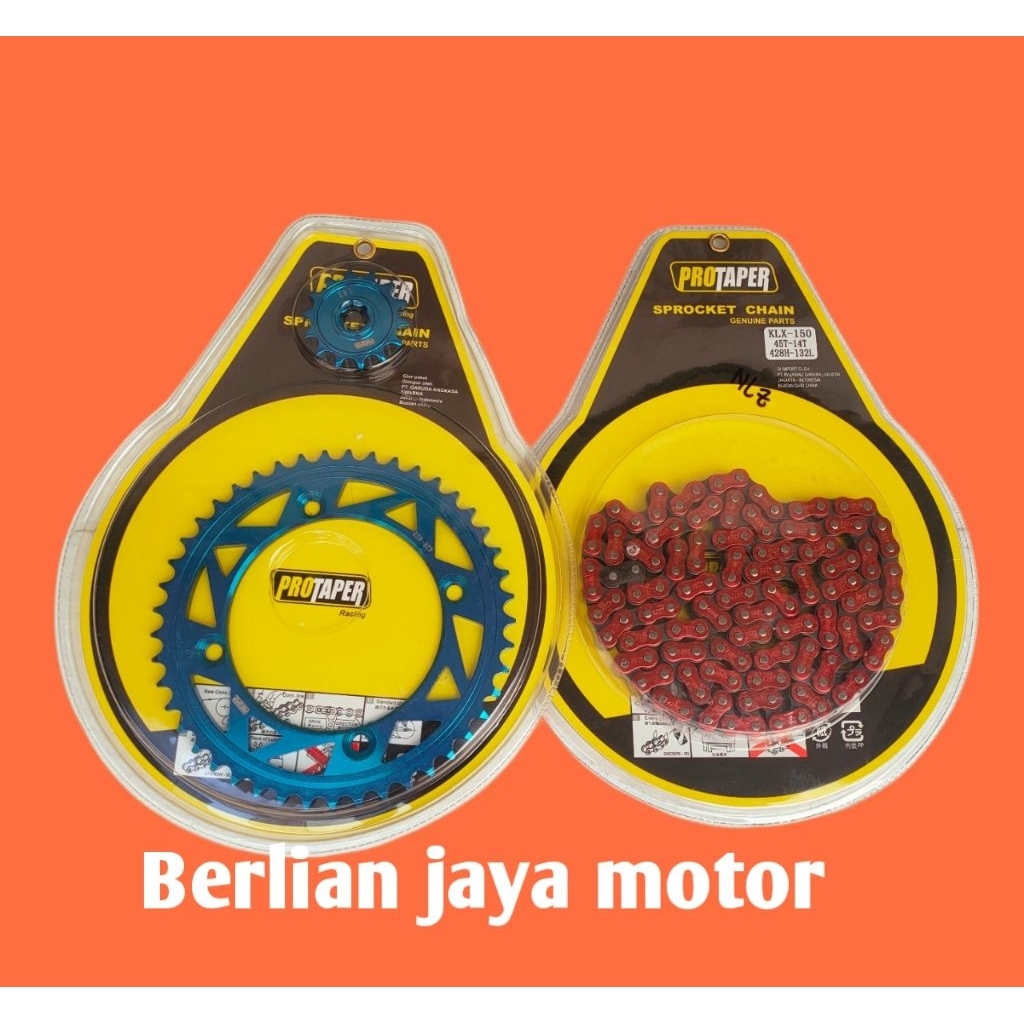 gir set/gear set protaper buat motor klx 150/D tracker 150
