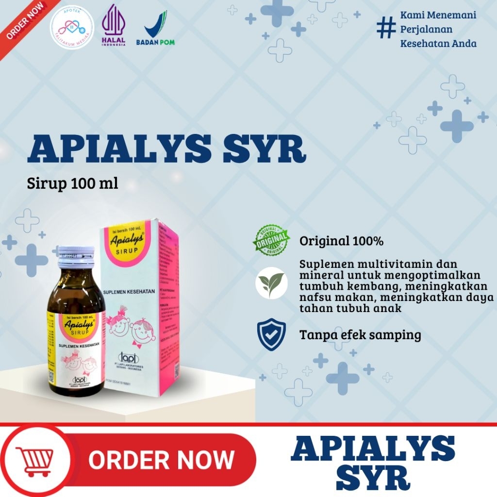 Apialys Syr Drop - vitamin anak dan bayi