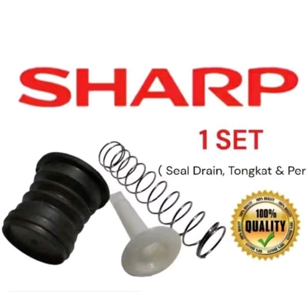 1 set seal pembuangan tongkat per mesin cuci 2 tabung sharp