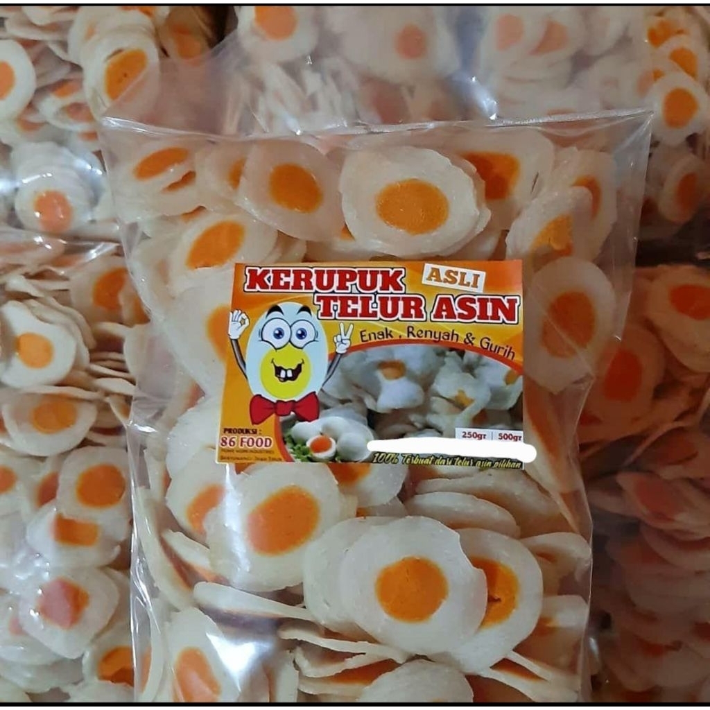Krupuk Mentah Telur Asin