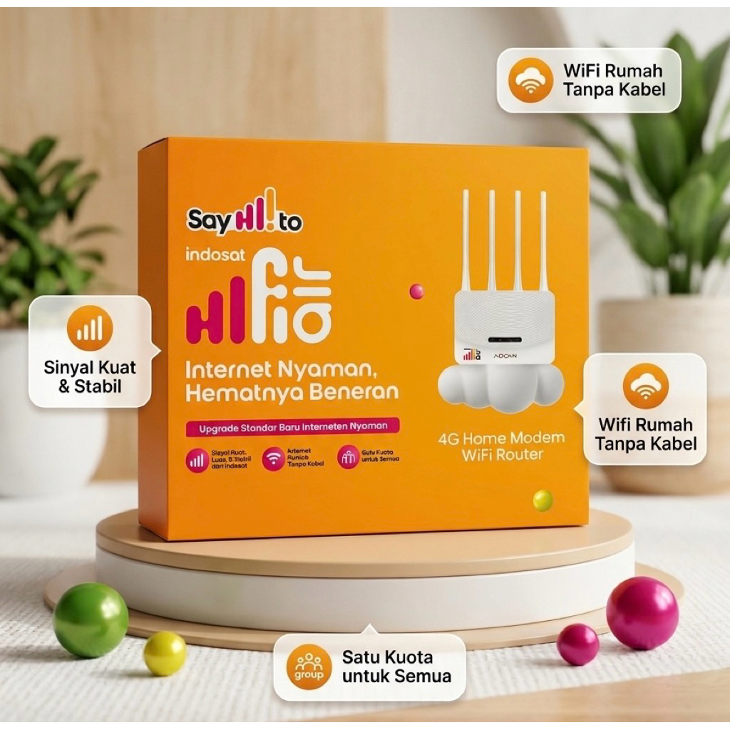 Indosat HiFi Air Modem Advan V1 Pro + Bonus Kartu Hifi