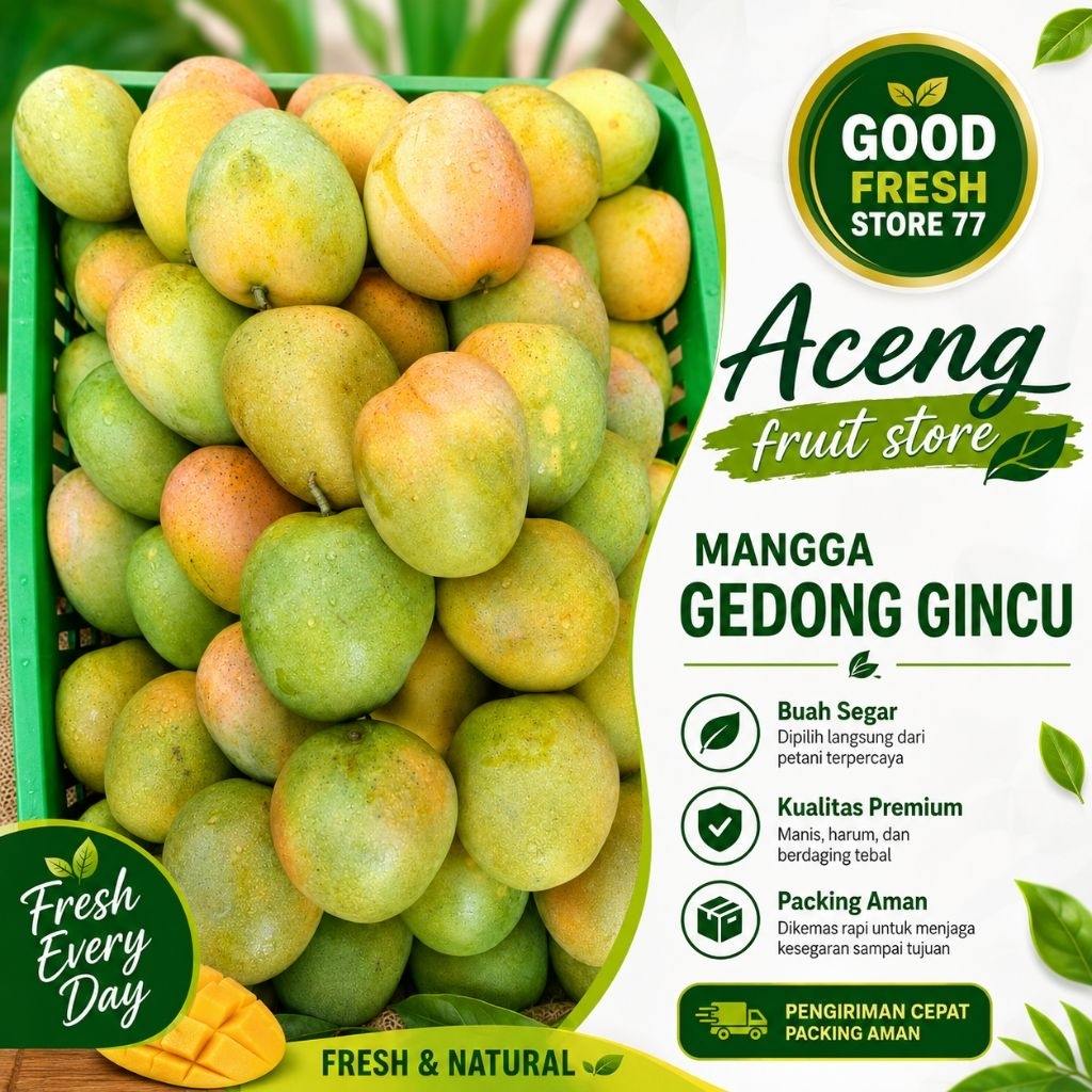 Mangga gedong gincu super fresh mangga manis segar 1 kg