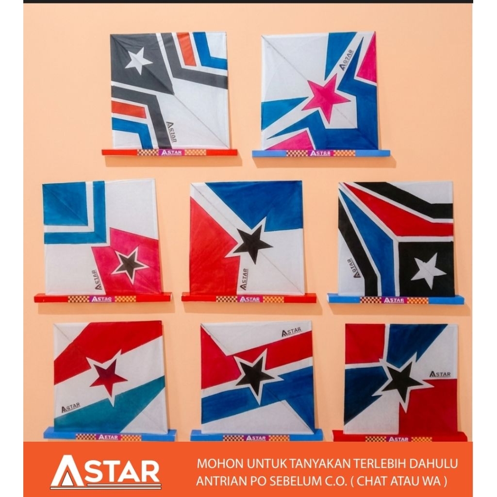 Layangan/layang layang stelan Sukhoi 20pcs pulas manual