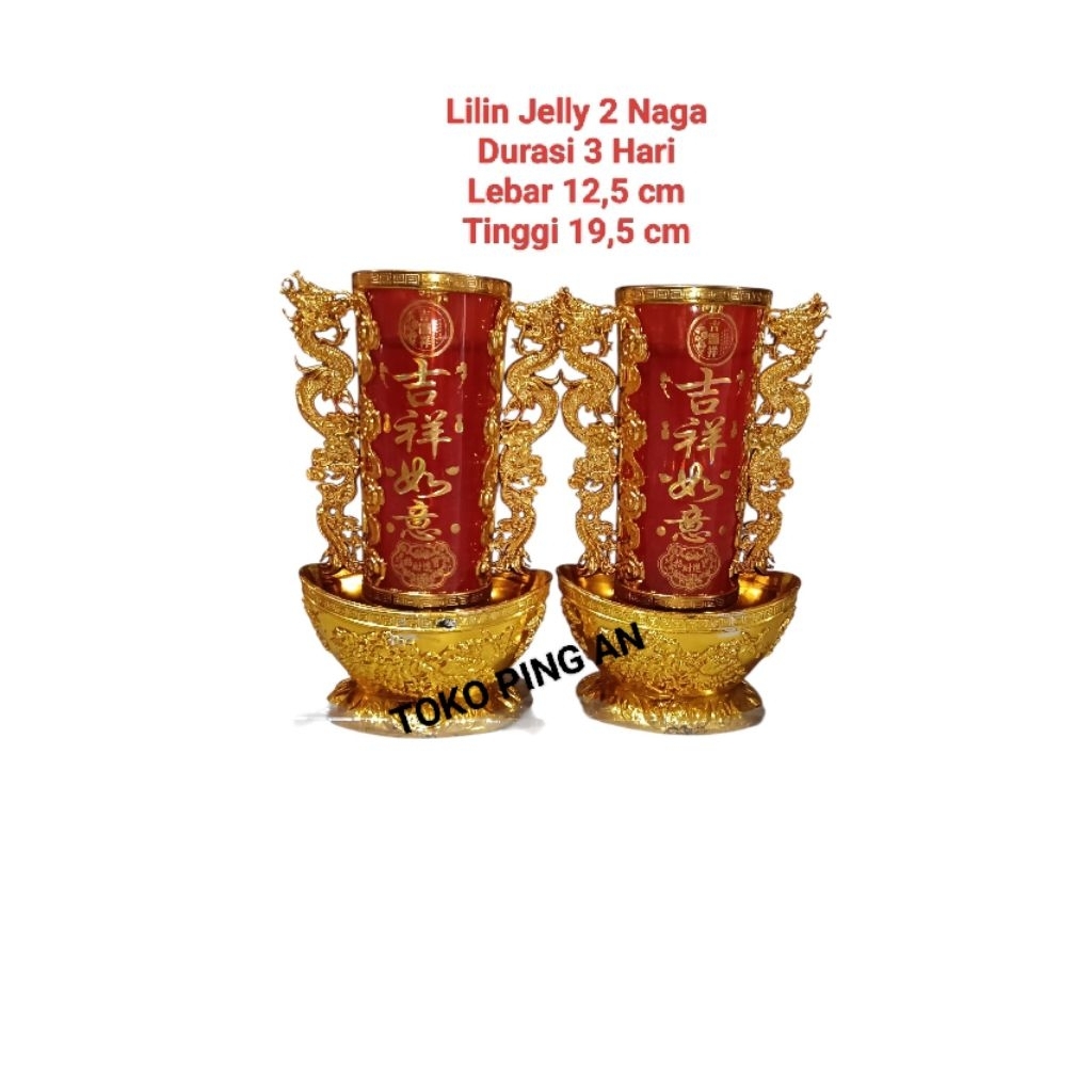 Lilin Jelly Double Dragon Tatakan Yenpao 3hari dan 5hari