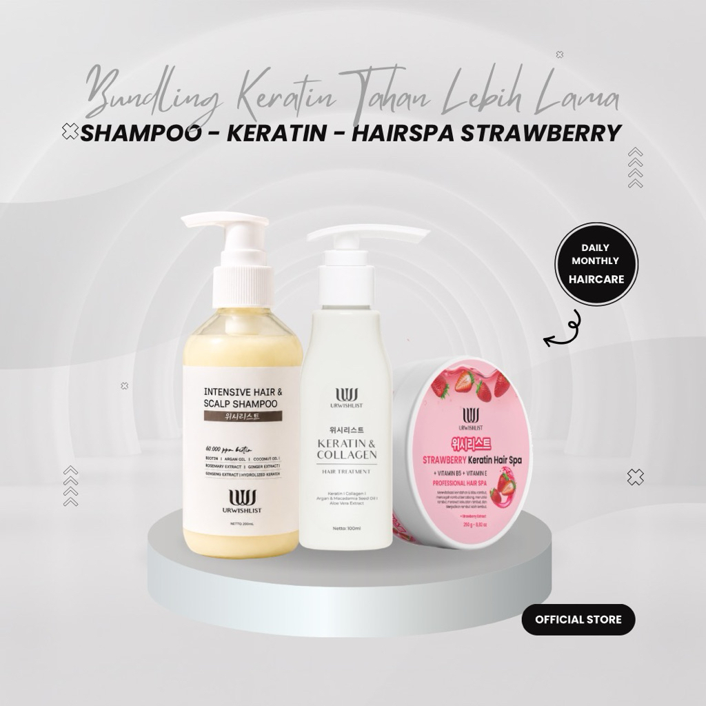 URWISHLIST BUNDLING SHAMPOO, KERATIN TREATMENT, HAIRSPA | KERATIN TREATMENT HAIR TREATMENT KERATIN R