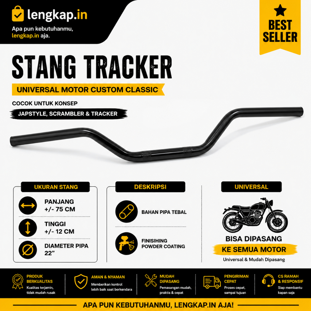 Stang Tracker Trail Japstyle  Motor Custom  Trail Japstyle Setang Japstyle