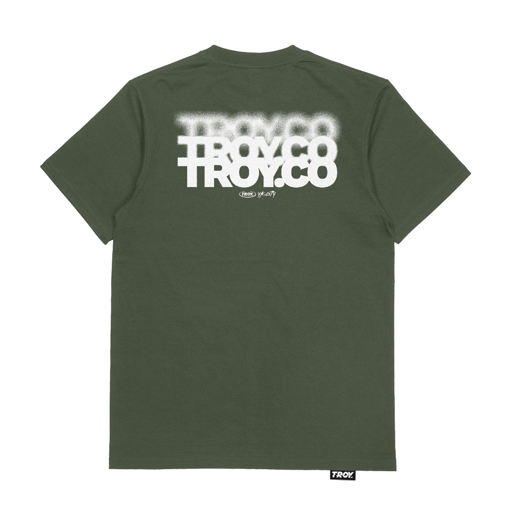 TROY COMPANY Kaos Pria Lengan Pendek - Blur TXT Tshirt MTD 2765