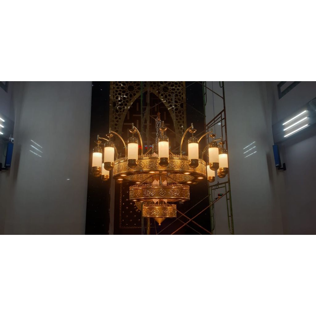 LAMPU NABAWI KUNINGAN TEMBAGA