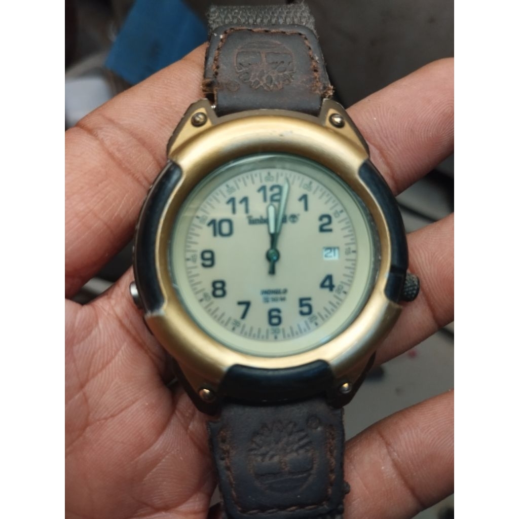 jam tangan timberland indiglo vintage bekas mulus
