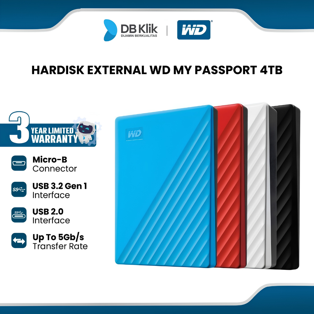 Hardisk External WD My Passport 4TB