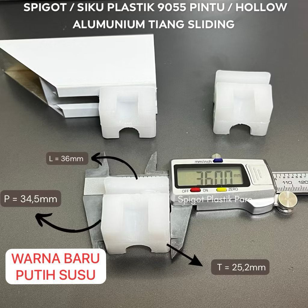 SPIGOT / SIKU PLASTIK 9055 PINTU / HOLLOW ALUMUNIUM TIANG SLIDING