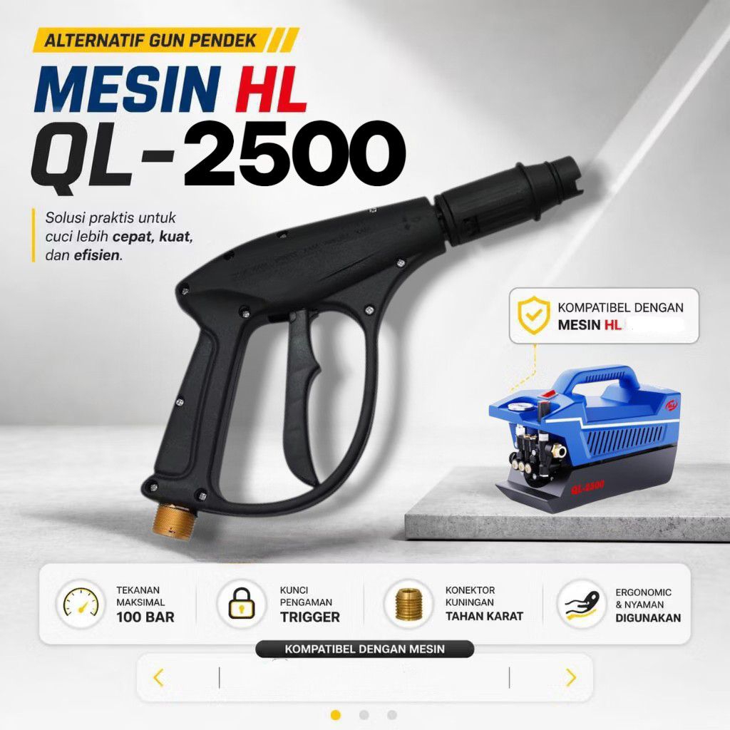Alternatif Gun Pendek H&L QL-2500 / Gun H&L QL-2500 / Gun High Pressure H&L / Gun Jet Cleaner