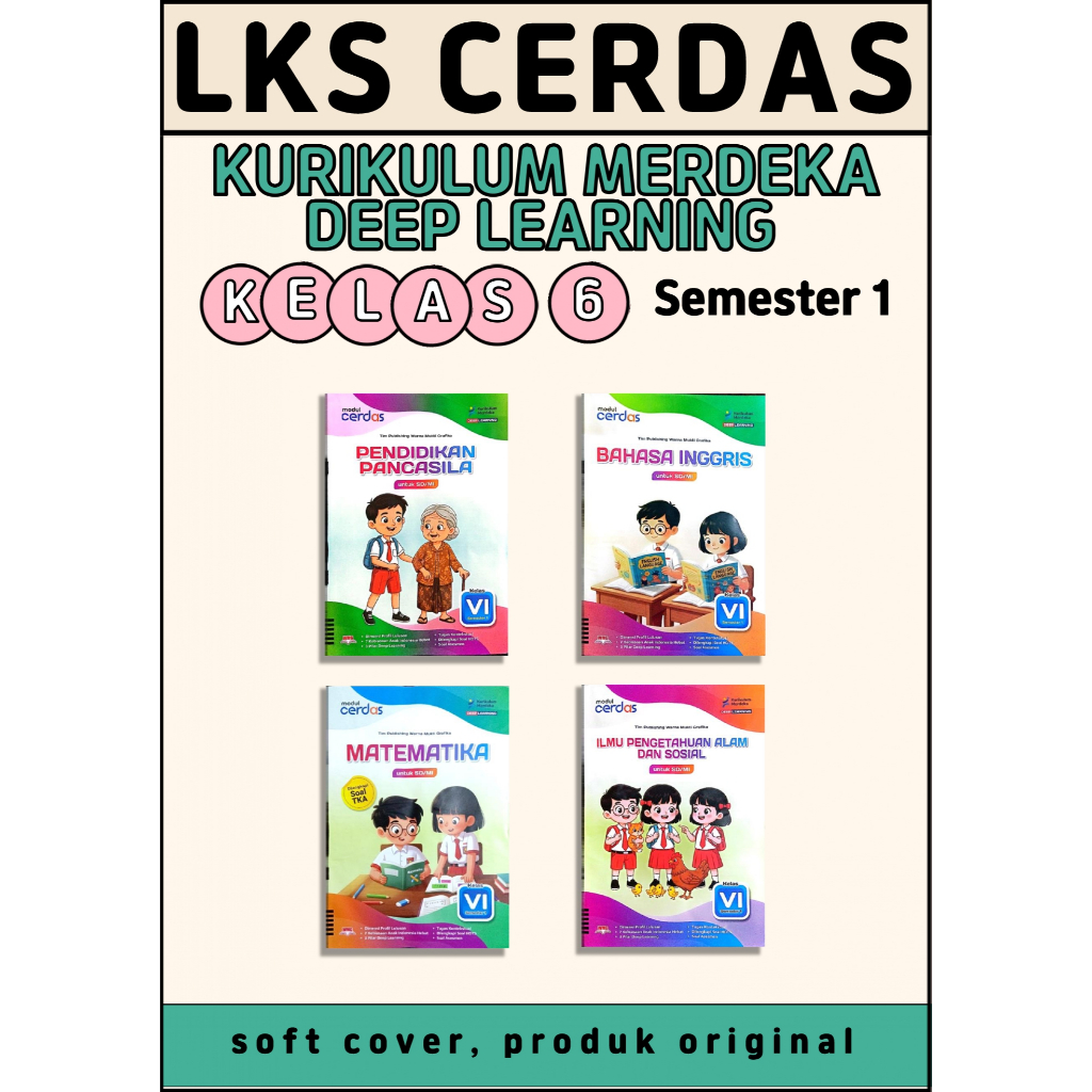 LKS CERDAS KELAS 6 SD SEMESTER 1 KURIKULUM MERDERKA (PT Warna Mukti Grafika) (2026)
