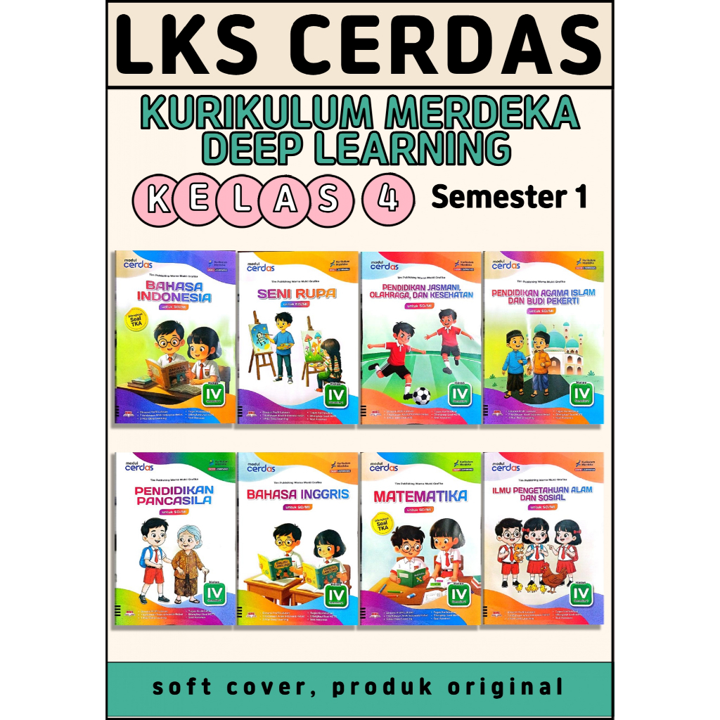 LKS CERDAS KELAS 4 SD SEMESTER 1 KURIKULUM MERDERKA (PT Warna Mukti Grafika) (2026)