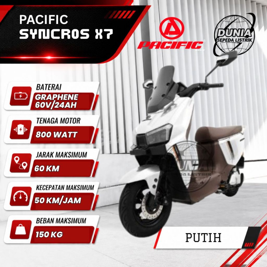 SEPEDA LISTRIK PACIFIC SYNCROS X7
