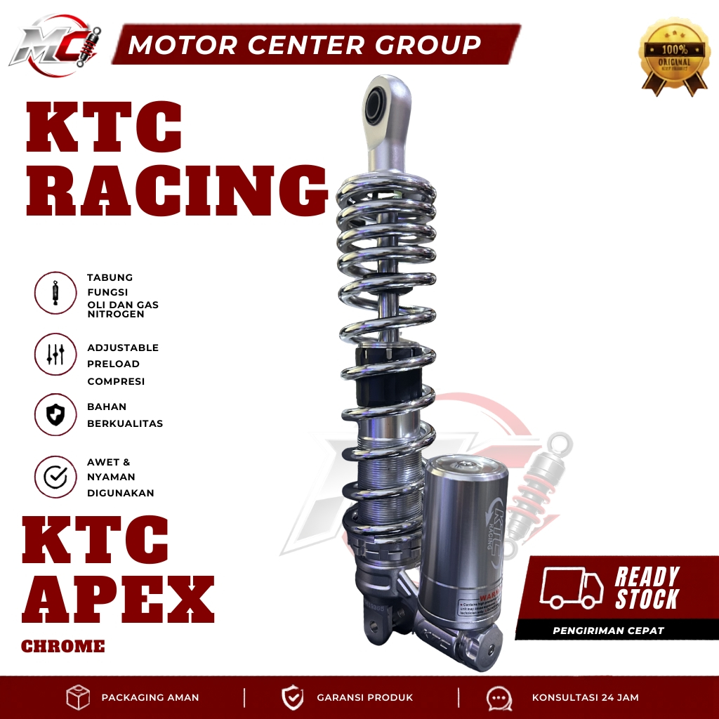 SHOCKBREAKER KTC APEX RACING ORIGINAL 100% KTC APEX TABUNG BAWAH 300MM / 325MM SHOCK KTC APEX MATIC 