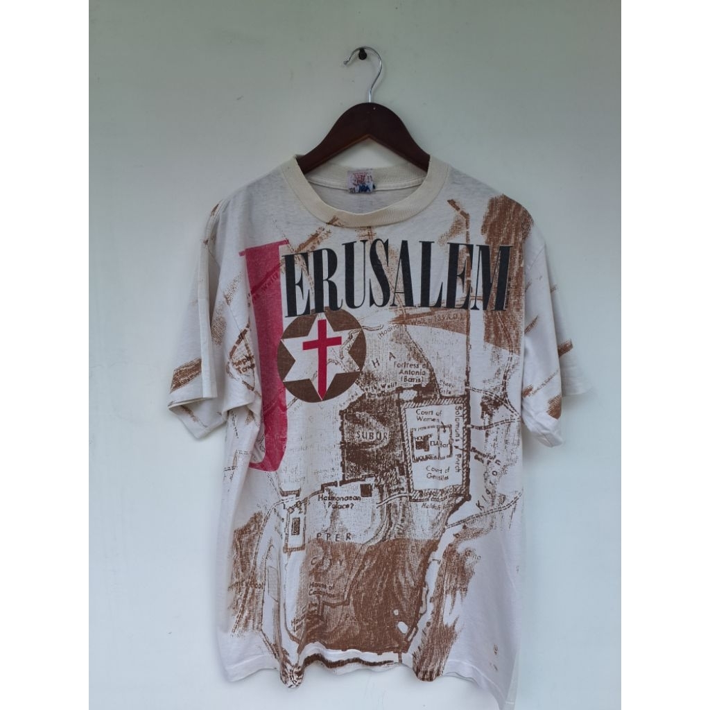 Kaos aop vintage Jerusalem