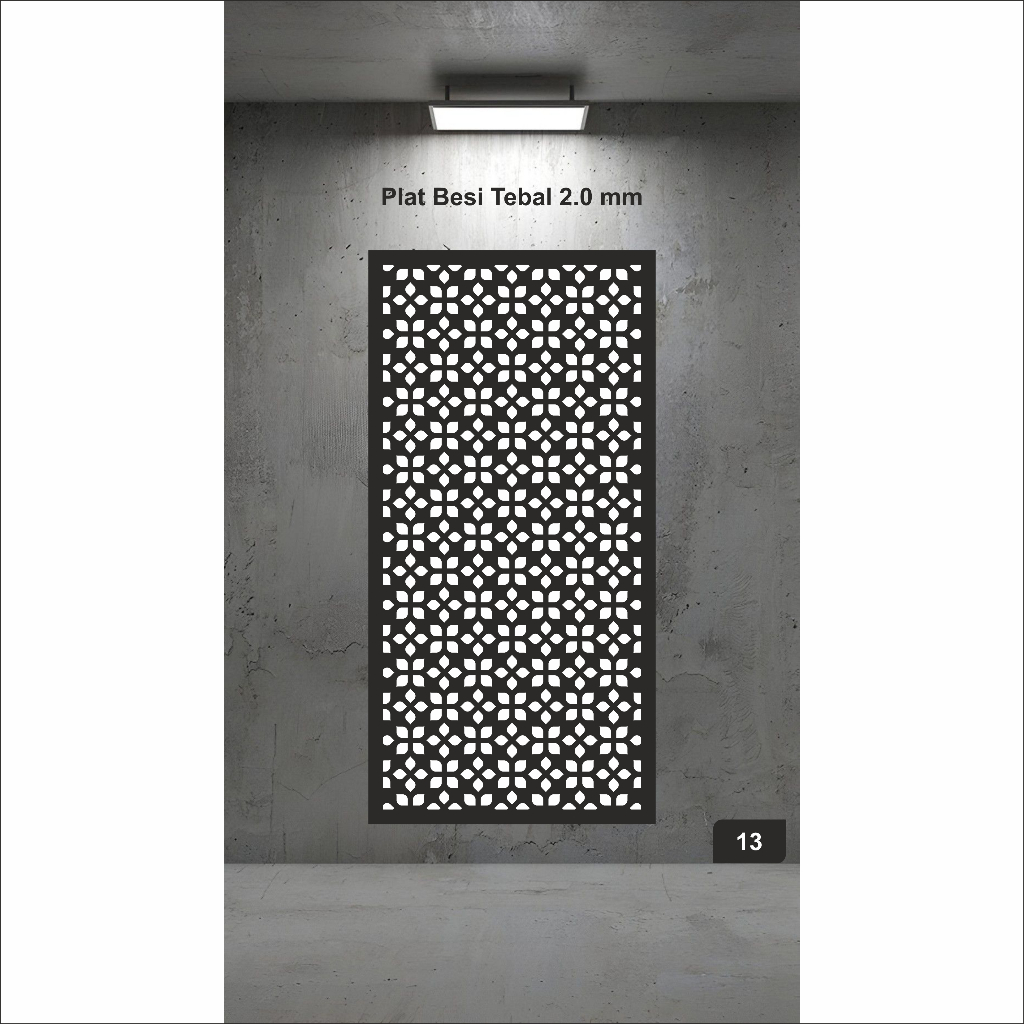 Laser Plat Pagar, Krawangan Plat, Pagar Plat Krawangan, Cutting CNC, Ornamen Pagar, CNC Laser 14
