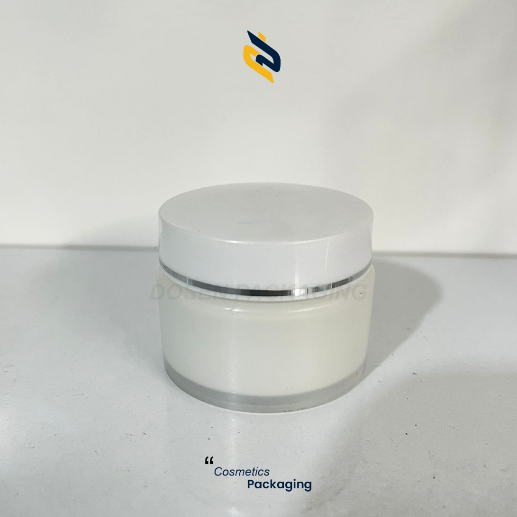 POT DOUBLE PK 15GR POT CREAM DOUBLE PK 15 GR PUTIH LIST SILVER POT CREAM DOUBLE PK IMPORT POT CREAM 