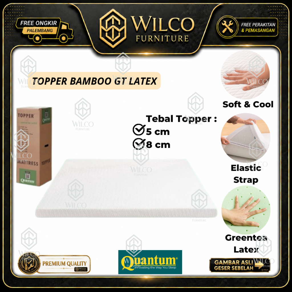Topper Bamboo GT Latex by Quantum | Kasur Matras Quantum Latex