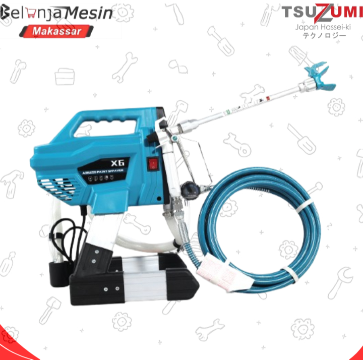 Tsuzumi X6 Airless Paint Sprayer / Mesin Semprot Cat Tembok
