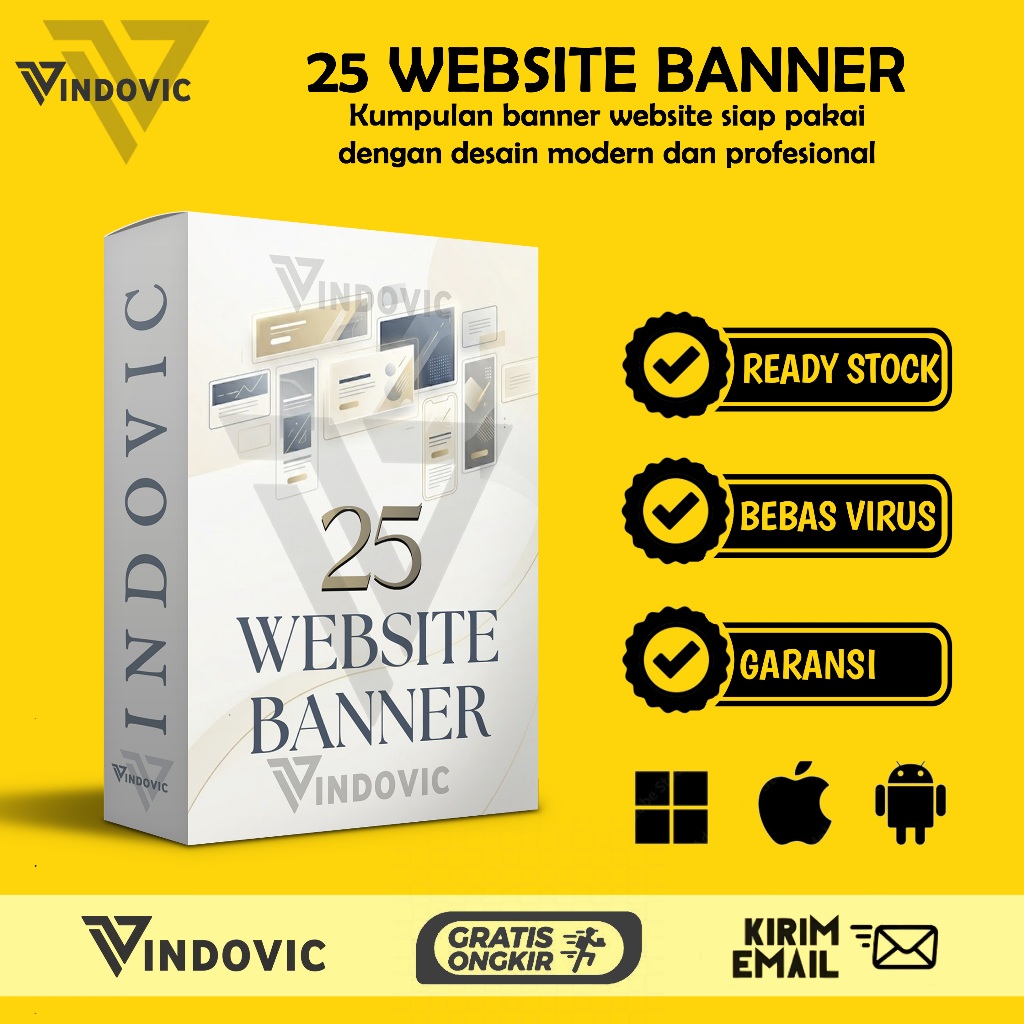 [T0943] 25 Website Banner Template | Desain Banner Modern