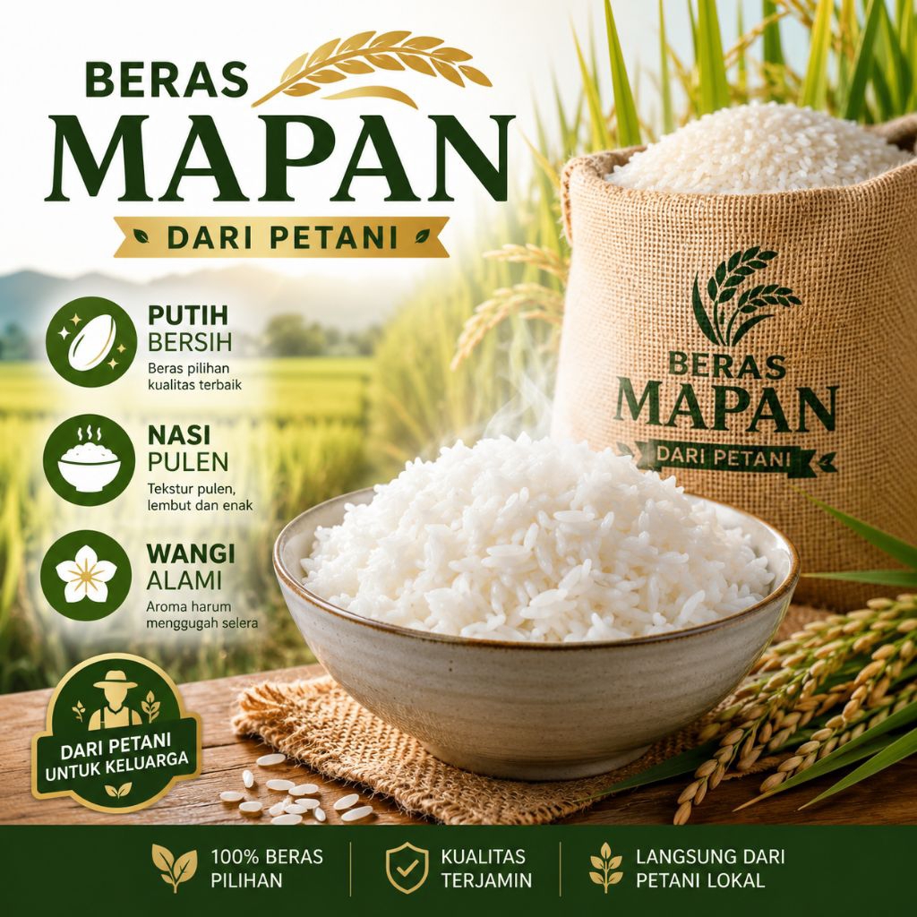 Beras Mapan Premium Langsung dari Petani Wonogiri