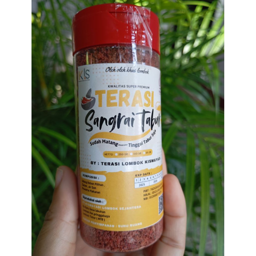 terasi sangrai kismayadi 125 gram  / terasi bubuk khas lombok