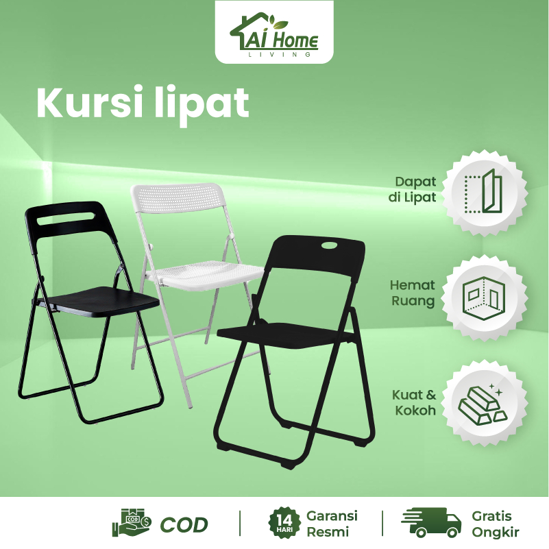 Kursi Lipat - Kursi Plastik - Kursi Makan - Kursi Lipat Outdoor - Kursi Lipat Portable - Kursi Meja 