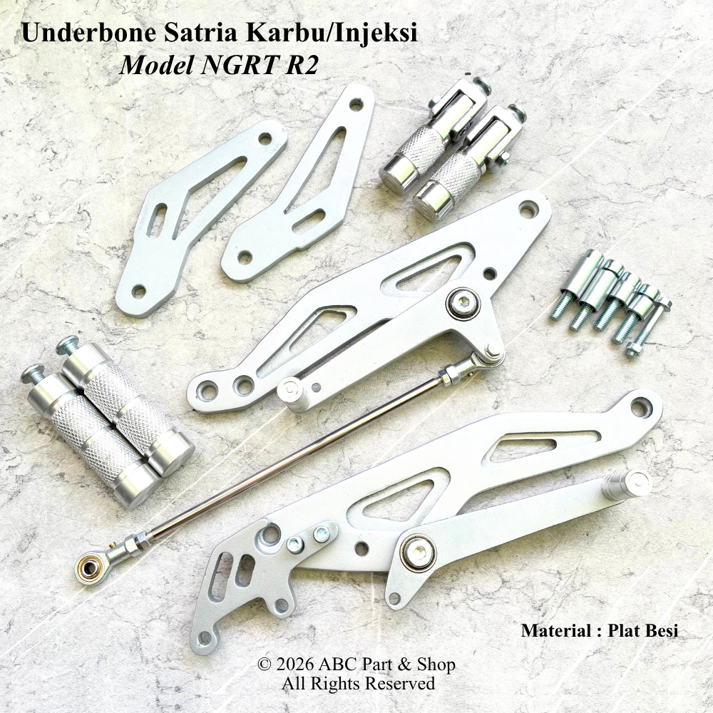 Step UB Footstep Underbone NGRT R2 Satria Fu Fi Injeksi Satria Karbu Facelift Plat Besi Tebal 8 mm