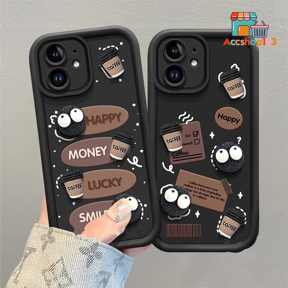 SS1020 SOFTCASE CASE 3D COFFE COMPATIBLE FOR OPPO A6 A6S A6X RENO 15 15F 15 PRO SILIKON CASING COVER