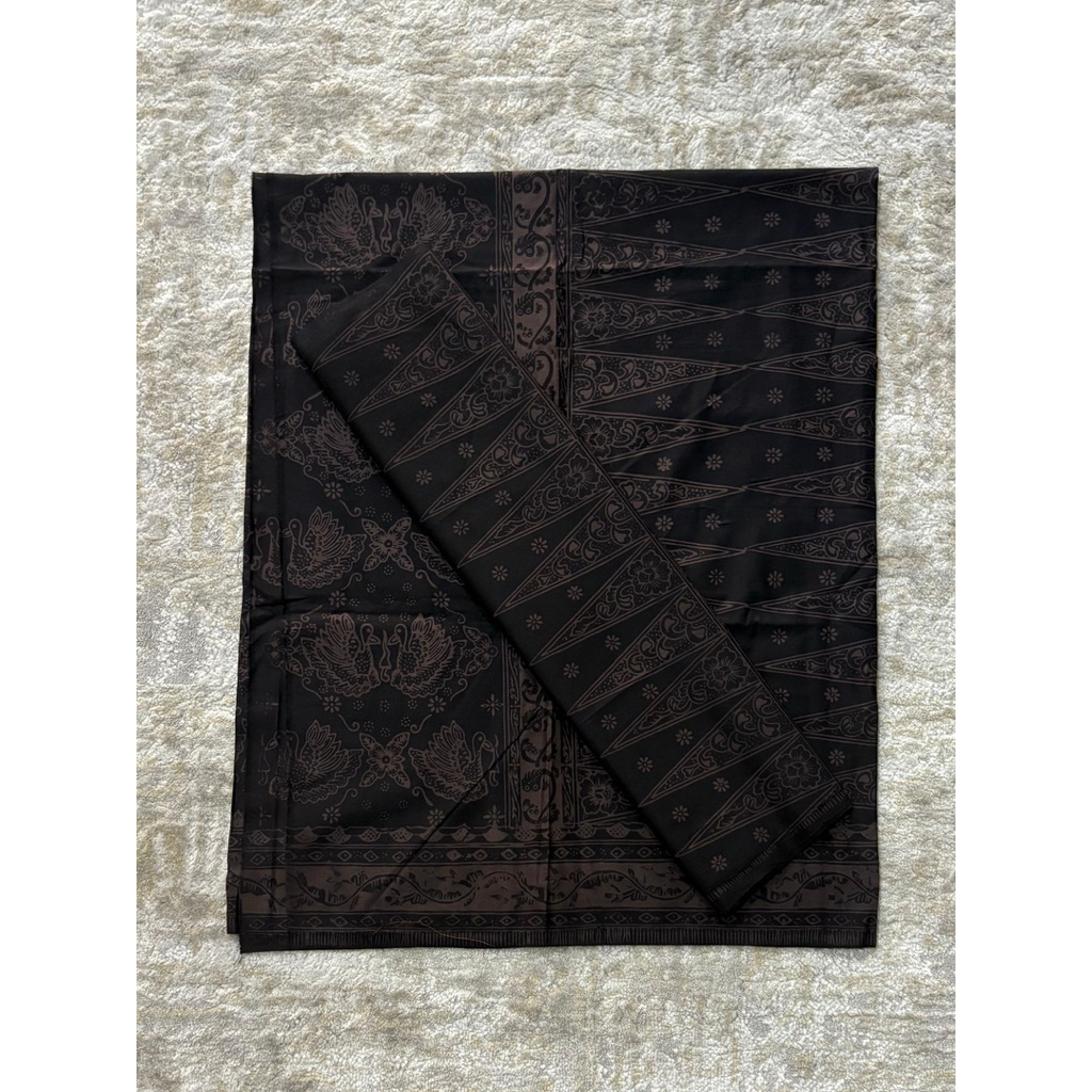 [ARINIbatik] BATIK JAMBI - Set Kain sarung Selendang / Bawahan Katun Halus Motif angso duo, Warna hi