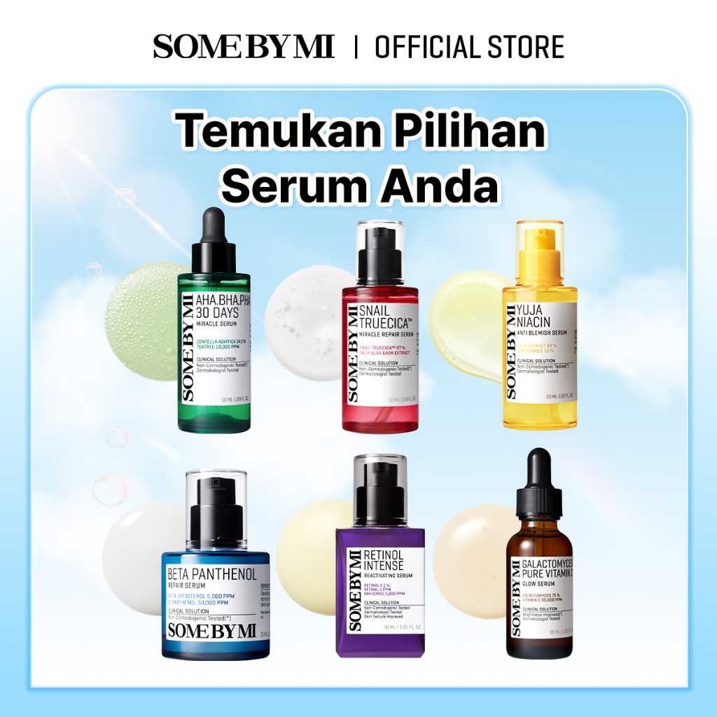 SOME BY MI SERUM BEST SELLER *Atasi Jerawat & Eksfoliasi *Bekas jerawat & Menenangkan *Mencerahkan &