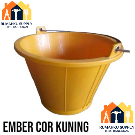 Ember Cor Plastik Kuning Tebal & Anti Pecah