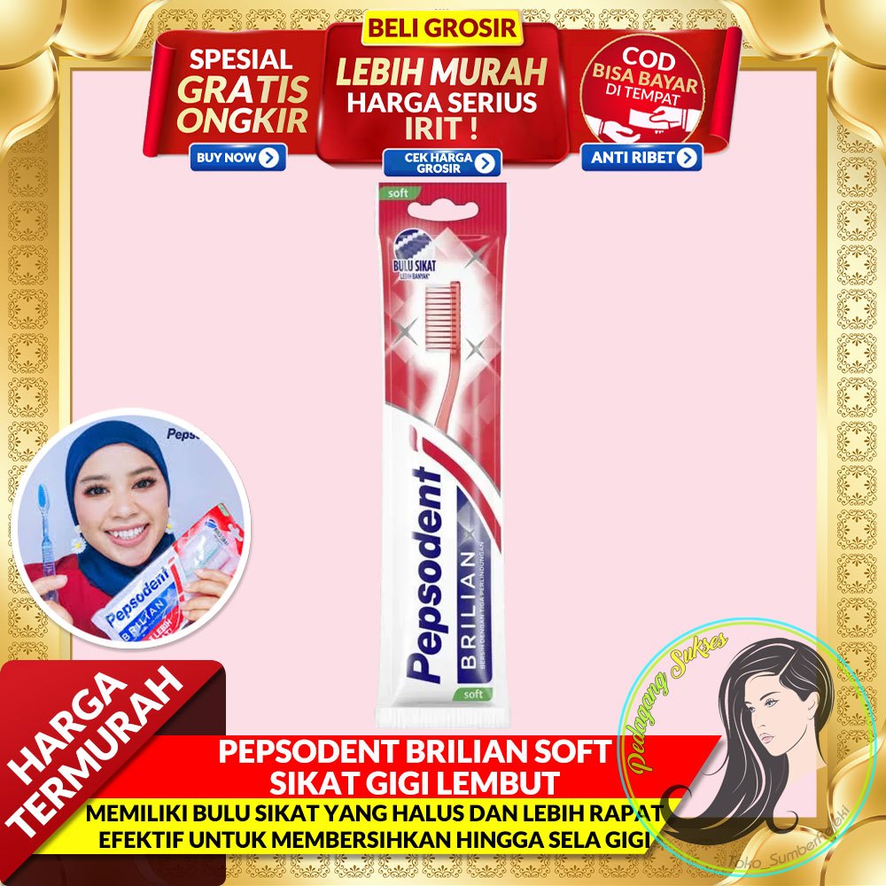Pepsodent Sikat Gigi Brilian Sikat Gigi Lembut / Sikat Gigi Pepsodent Brilian Soft MINORD