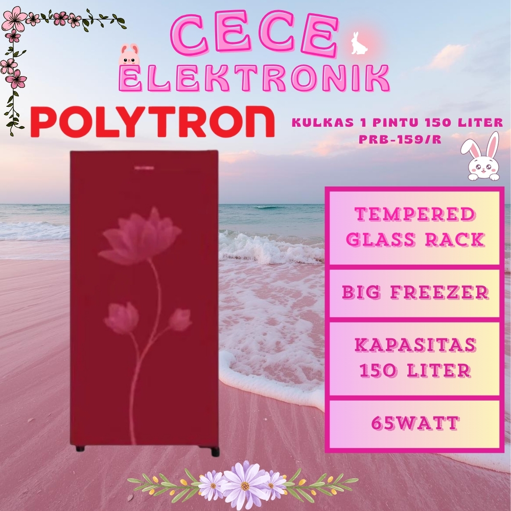 POLYTRON KULKAS 1 PINTU PRB-159 R/B