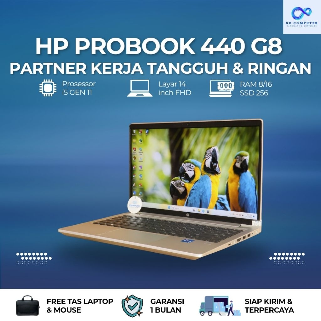 HP PROBOOK 440 G8 Intel core i5GEN11 RAM 16GB SSD NVME 256GB