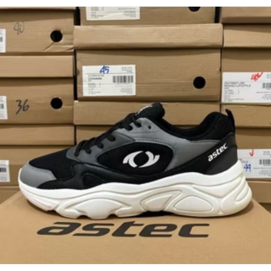 sepatu putih astec run size 39 murah