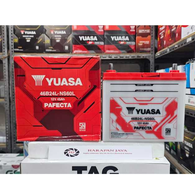 AKI MOBIL YUASA PAFECTA NS60L / 46B24L (45AH) BASAH