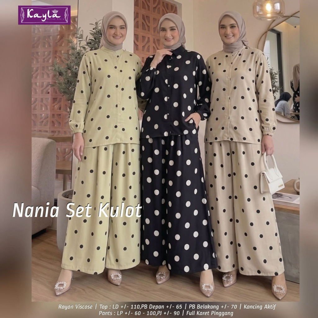 Nania Set Kulot Rayon by Kayla Realpict