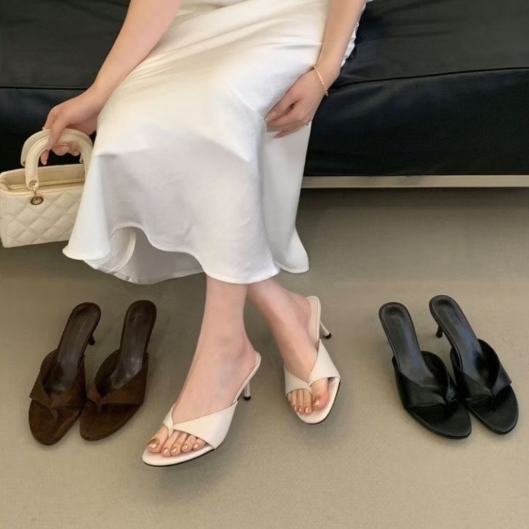 Sandal Heels Wanita 5 Cm Slop Jepit Nailefashion_35-4 Kekinian
