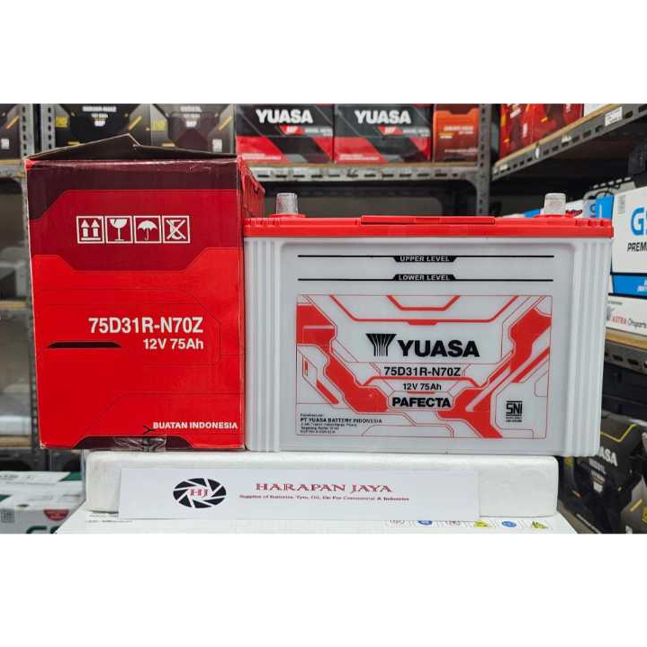 AKI MOBIL YUASA PAFECTA N70Z / 75D31R (75AH) BASAH