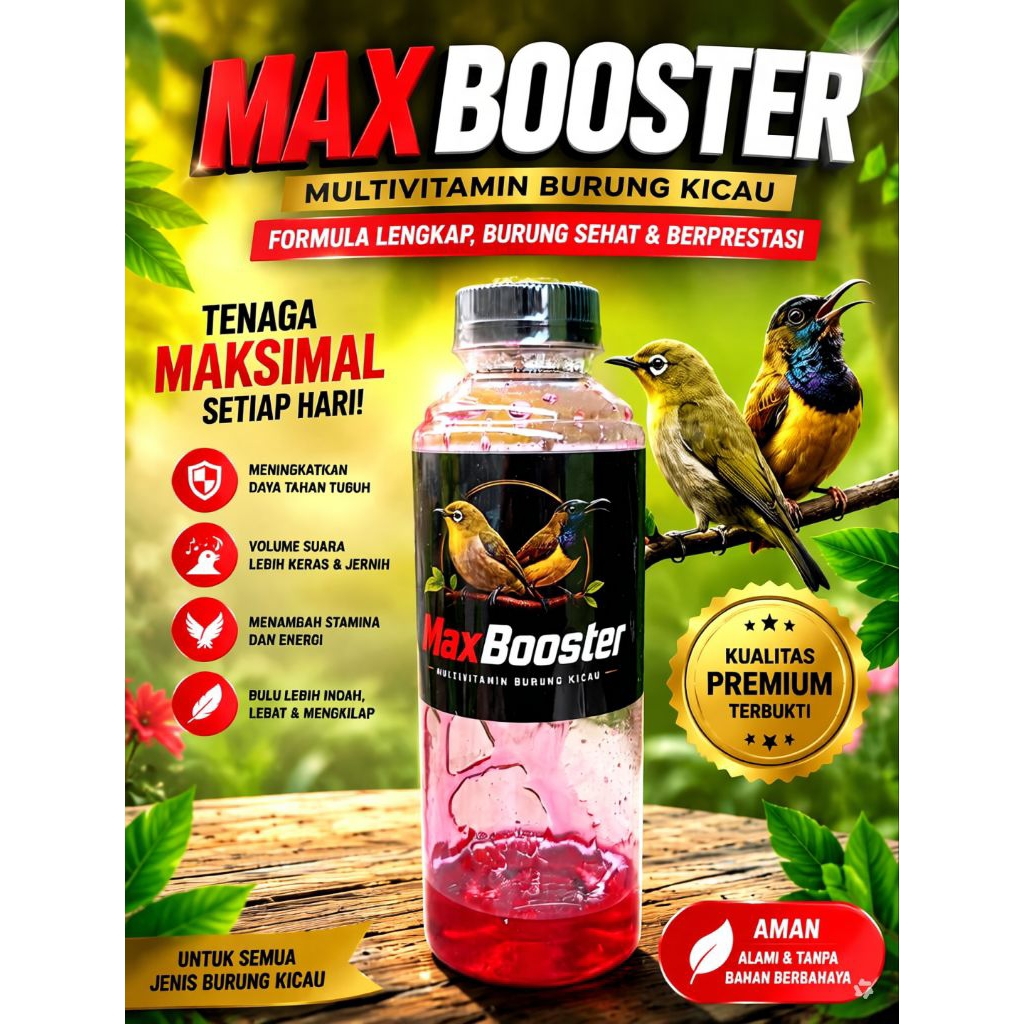 Multivitamin Doping Pleci Dan Sogon MaxBooster Bikin Gacor